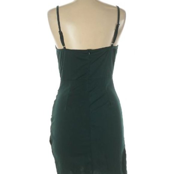 5 for 25 - Forest Green Mini Dress - Picture 2 of 4